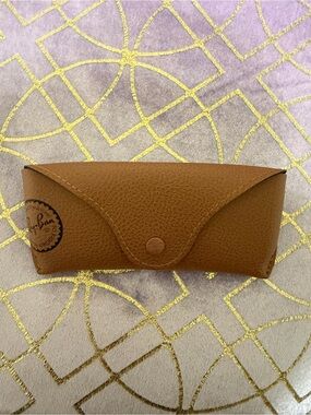 💥 ADULT Ray-Ban Brown Leather Sunglasses Case
